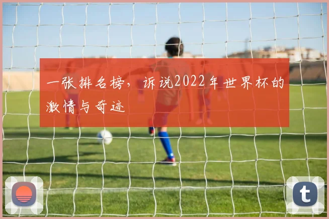一张排名榜，诉说2022年世界杯的激情与奇迹
